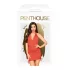 Penthouse Earth-shaker - naiste pesukomplekt kaelarihmaga - punane - M/L