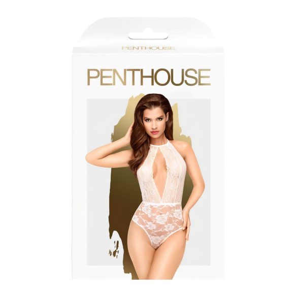 Penthouse Toxic Powder - kaelarihmaga bodi - valge - M/L