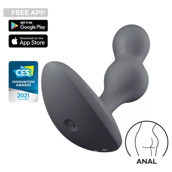 Satisfyer Deep Diver - rakenduse juhitav anaalseksivibraator (hall)