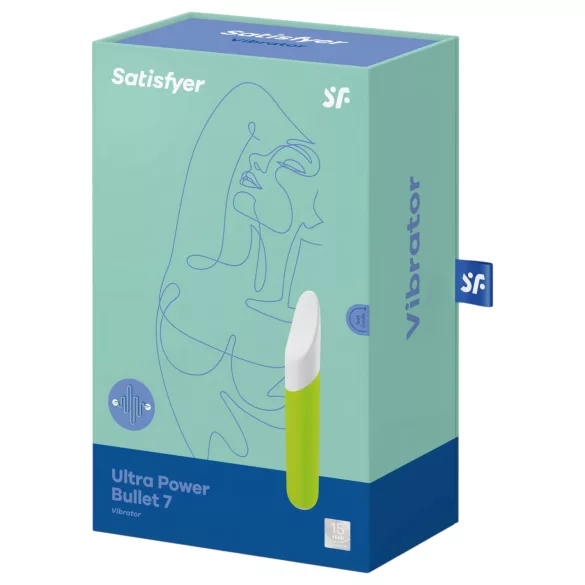 Satisfyer Ultra Power Bullet 7 - kliitorivibraator - veekindel - roheline
