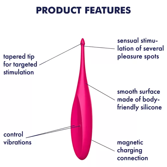 Satisfyer Twirling Fun - kliitorivibraator - akuga, veekindel, roosa