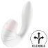 Satisfyer Supernova - laetav, õhulaine 2in1 vibraator (valge)