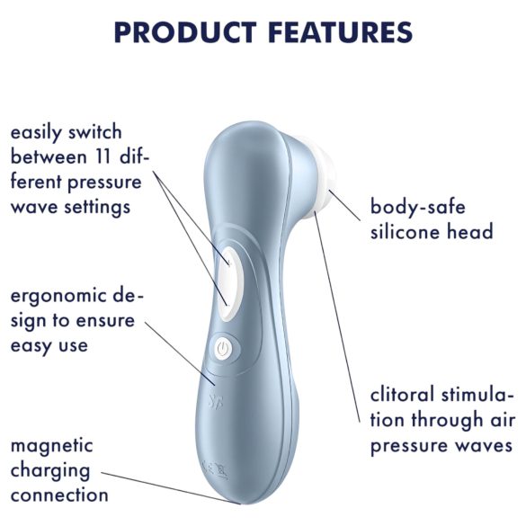 Satisfyer Pro 2 Gen2 - akuõhulainega kliimstimulaator - sinine