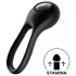 Satisfyer Majestic Duo - akutoitega, veekindel peenisering (must)