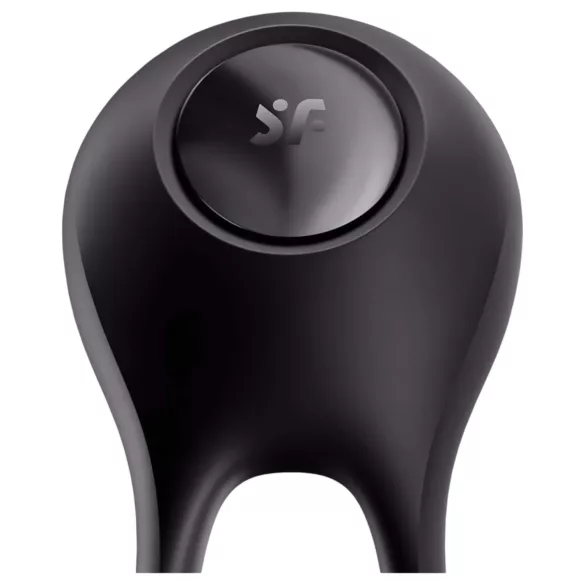 Satisfyer Majestic Duo - akutoitega, veekindel peenisering (must)
