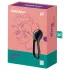 Satisfyer Majestic Duo - akutoitega, veekindel peenisering (must)