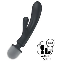   Satisfyer Triple Lover - G-punkti ja kliitori vibraator - hõbedane