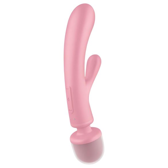 Satisfyer Triple Lover - G-punkti ja kliitori vibraator - roosa