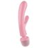 Satisfyer Triple Lover - G-punkti ja massaaživibraator (roosa)