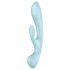 Satisfyer Triple Oh - akutoitega kliitorivibraator käepidemega (sinine)