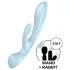 Satisfyer Triple Oh - akuga kliitorivarrega vibraator (sinine)