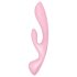 Satisfyer Triple Oh - laetav, kliitorivibraator (roosa)