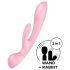 Satisfyer Triple Oh - laetav, kliitorivibraator (roosa)