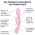 Satisfyer Triple Oh - laetav, kliitorivibraator (roosa)