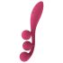Satisfyer Tri Ball 1 - laetav, multifunktsionaalne vibraator (punane)