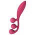 Satisfyer Tri Ball 1 - laetav, multifunktsionaalne vibraator (punane)