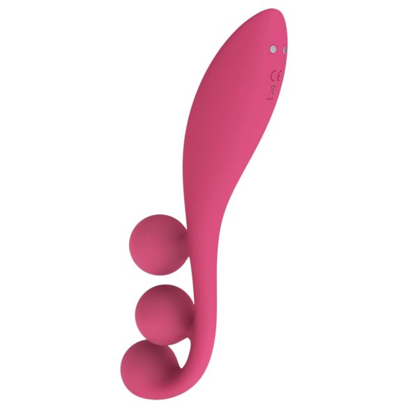 Satisfyer Tri Ball 1 - aku vibraator - multifunktsionaalne - punane