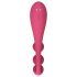 Satisfyer Tri Ball 1 - laetav, multifunktsionaalne vibraator (punane)