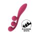 Satisfyer Tri Ball 1 - laetav, multifunktsionaalne vibraator (punane)