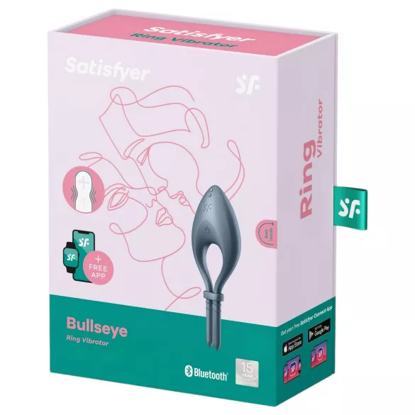 Satisfyer Bullseye - vibro peeniserõngas - nutikas - hall