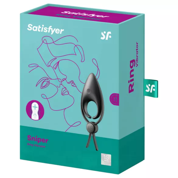 Satisfyer Sniper - vibraatoriga peenisering - laetav - must