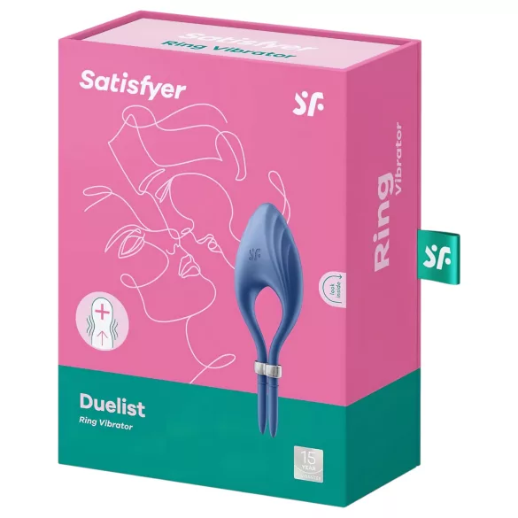 Satisfyer Duelist - vibraatoriga peenisekumm, laetav, sinine