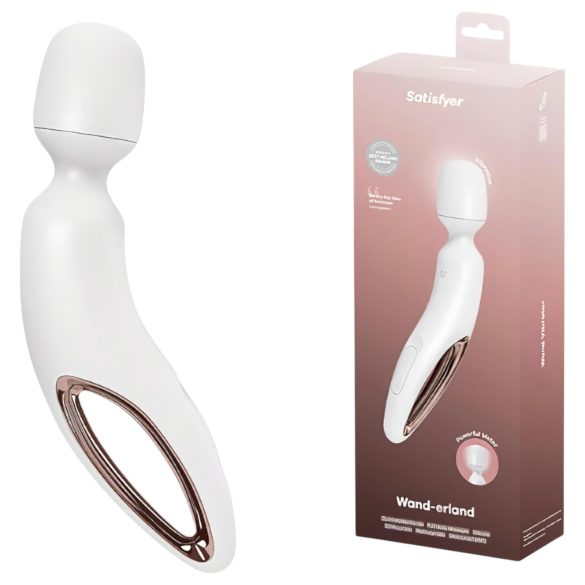 Satisfyer Wand-erland - valge massaaživibraator