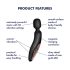 Satisfyer Wand-erland - must massaaživibraator (must)