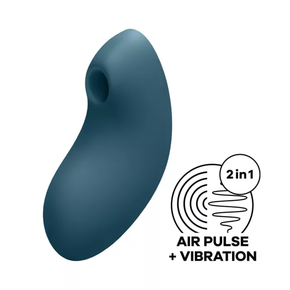 Satisfyer Vulva Lover 2 - kliitoristimulaator õhulainetega - laetav - sinine