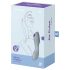 Satisfyer Curvy Trinity 3 - õhuimpulsiga 2in1 vibraator (hall)