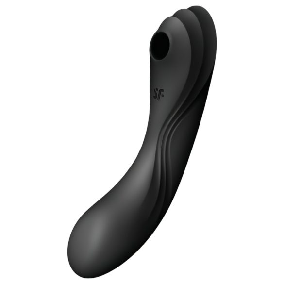 Satisfyer Curvy Trinity 4 - õhulainega 2in1 vibraator (must)