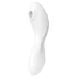 Satisfyer Curvy Trinity 5+ - rakendusega juhitav 2in1 vibraator (valge)
