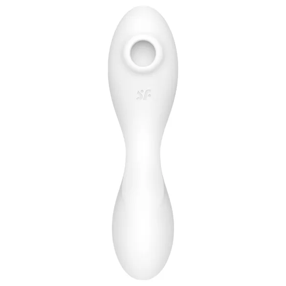 Satisfyer Curvy Trinity 5+ - rakendusega juhitav 2in1 vibraator (valge)