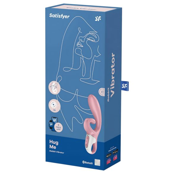 Satisfyer Hug Me - kliitorivibraator käepidemega - roosa