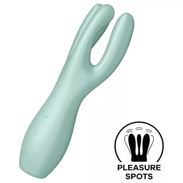 Satisfyer Threesome 3 - akuga kliitorivibraator (mündiroheline)