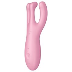 Satisfyer Threesome 4 - nutikas kliitorivibraator - roosa