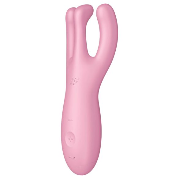 Satisfyer Threesome 4 - nutikas kliitorivibraator (roosa)