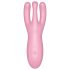 Satisfyer Threesome 4 - nutikas kliitorivibraator (roosa)