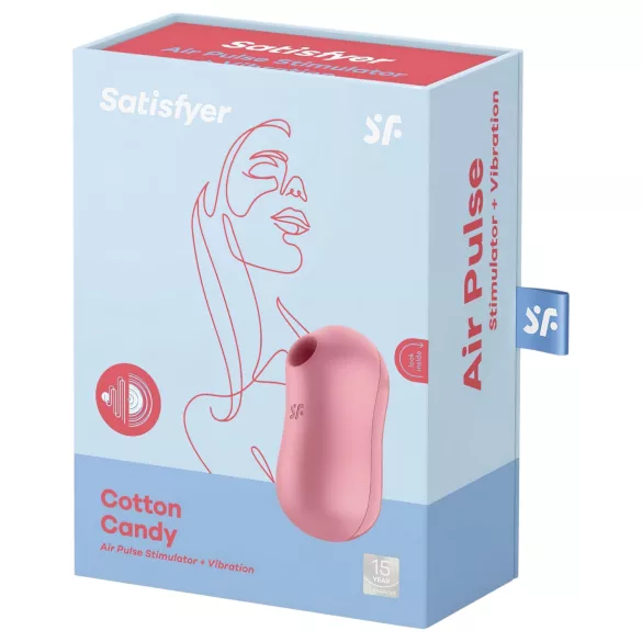 Satisfyer Cotton Candy - õhulainega kliitorivibraator - korall