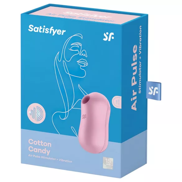 Satisfyer Cotton Candy - kliitorivibraator õhulainega - laetav - lilla