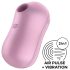Satisfyer Cotton Candy - akuga õhulaine kliitorivibraator (lilla)