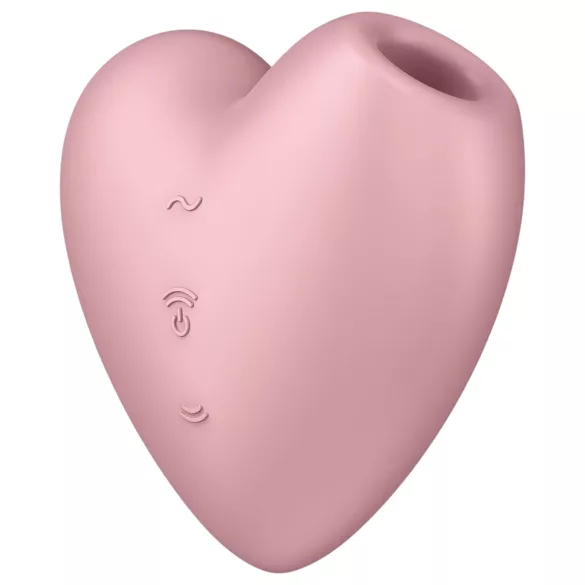 Satisfyer Cutie Heart - kliitorivibraator õhulainetega - roosa, laetav