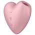 Satisfyer Cutie Heart - akulaadijaga kliitori imevibraator (roosa)