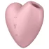 Satisfyer Cutie Heart - kliitorivibraator õhulainetega - roosa, laetav