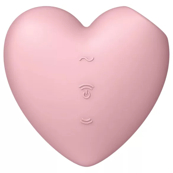 Satisfyer Cutie Heart - kliitorivibraator õhulainetega - roosa, laetav