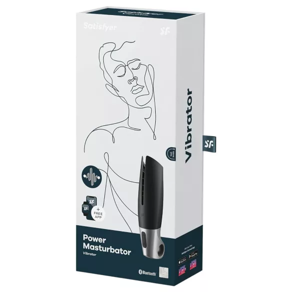 Satisfyer Power - nutikas akuga masturbaator - must