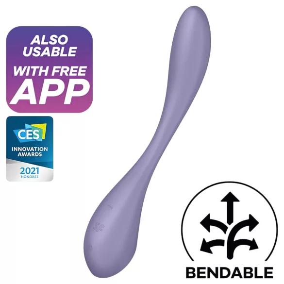 Satisfyer G-spot Flex 5 - rakendusega juhitav G-punkti vibraator (lilla)