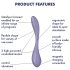Satisfyer G-spot Flex 5 - nutikas G-punkt vibraator (lilla)