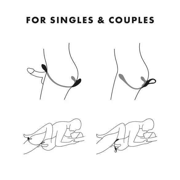 Satisfyer Plug & Play - vibraatoriga anaalplugg ja peeniserõngas - sinine