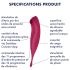 Satisfyer Twirling Pro - nutikas 2in1 kliitori vibraator (punane)